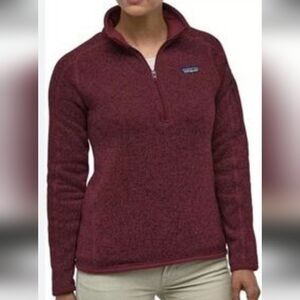 Patagonia Better Sweater Maroon Small Half Zip